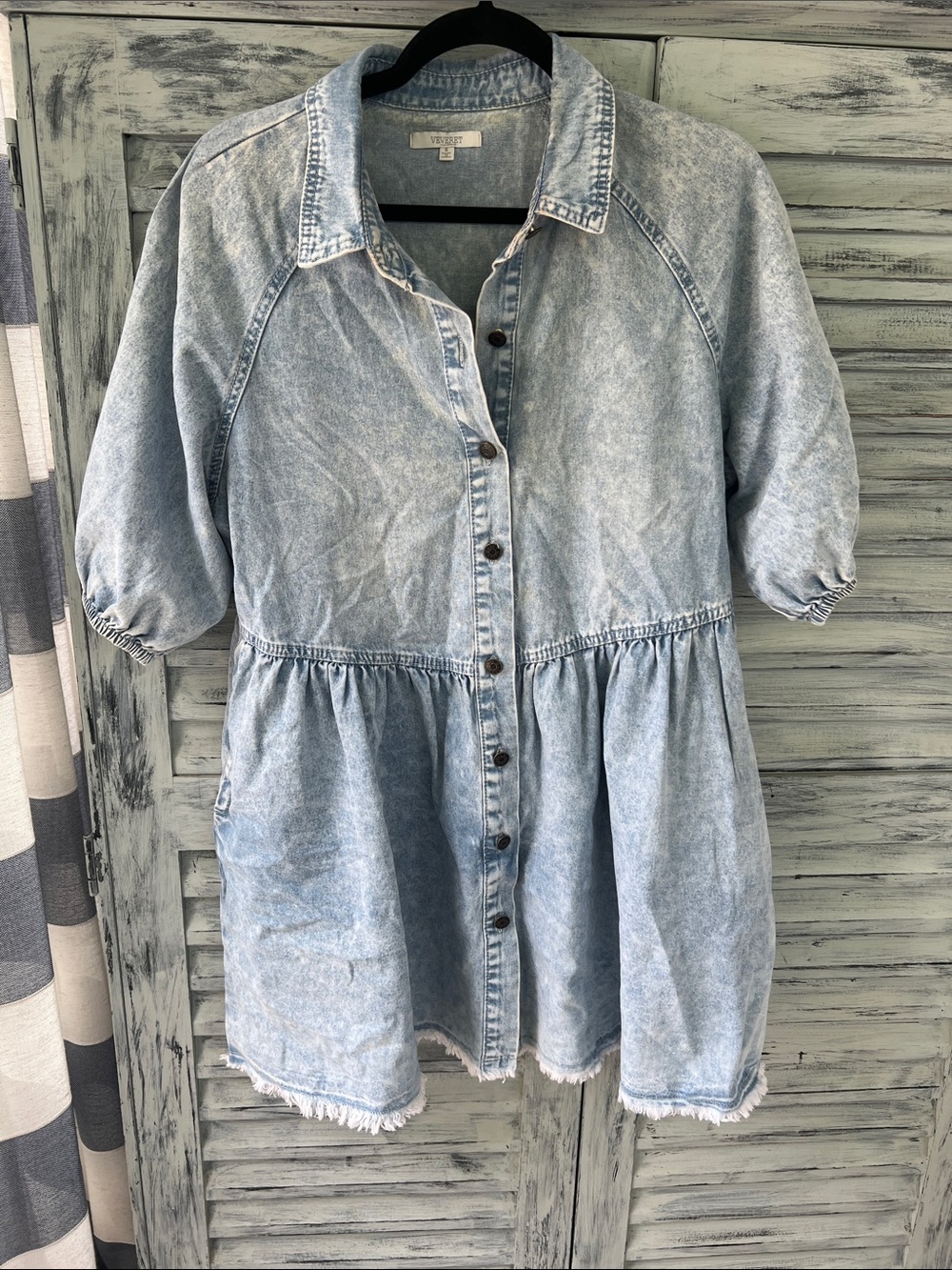 Vervet Bella Puff Baby Doll Dress Size Small - Picture 2 of 8